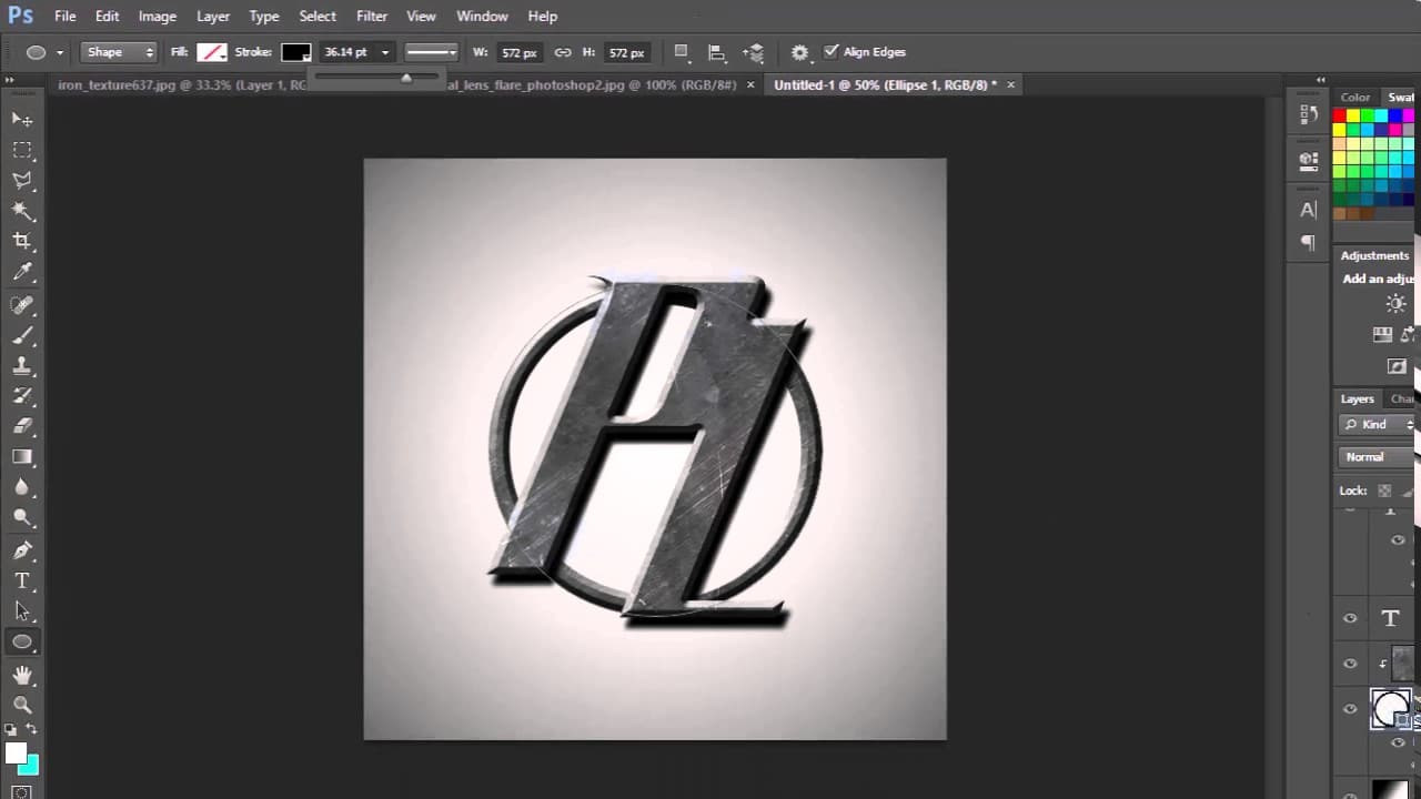 Hướng dẫn thiết kế logo bằng photoshop cơ bản 1