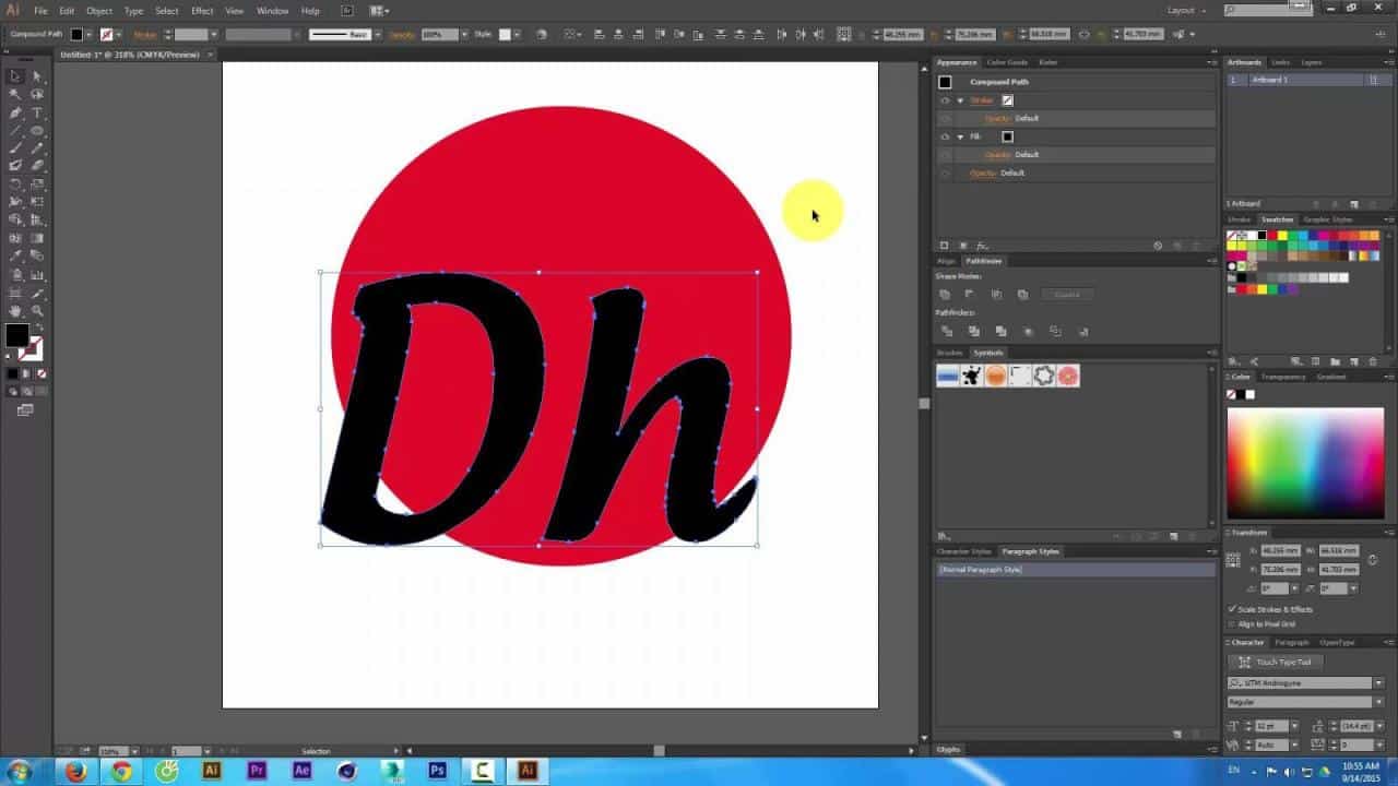 Hướng dẫn thiết kế logo bằng AI (illustrator) 2