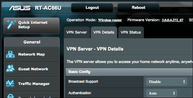 Thiết lập VPN server