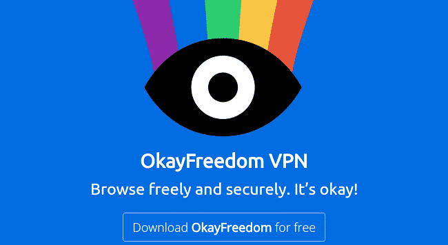 Phần mềm VPN Free với OkayFreedom