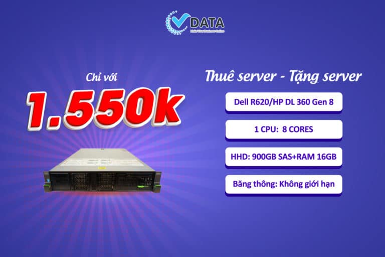 Khuyến mãi đặc biệt: Thuê server tặng server chỉ từ 1.550K